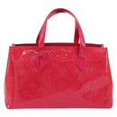 LOUIS VUITTON Monogram Vernis Wilshire PM Hand Bag Rose Pop M93643 Auth ki6536-2