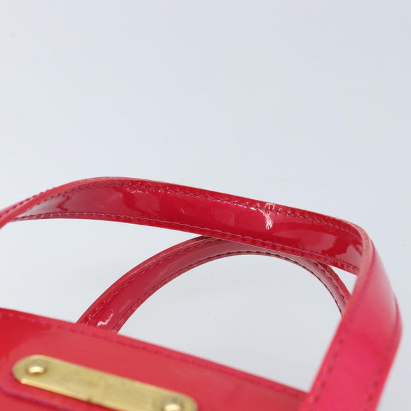 LOUIS VUITTON Monogram Vernis Wilshire PM Hand Bag Rose Pop M93643 Auth ki6536
