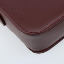 CARTIER Must Line Schoudertas Leer Bordeaux Goud Authenticatie ki6537-17
