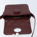 CARTIER Must Line Schoudertas Leer Bordeaux Goud Authenticatie ki6537-9