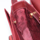 CARTIER Must Line Schoudertas Leer Bordeaux Goud Authenticatie ki6537-21