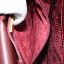 CARTIER Must Line Schoudertas Leer Bordeaux Goud Authenticatie ki6537-12