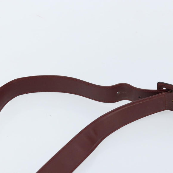 CARTIER Must Line Schoudertas Leer Bordeaux Goud Authenticatie ki6537