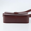 CARTIER Must Line Schoudertas Leer Bordeaux Goud Authenticatie ki6537-5