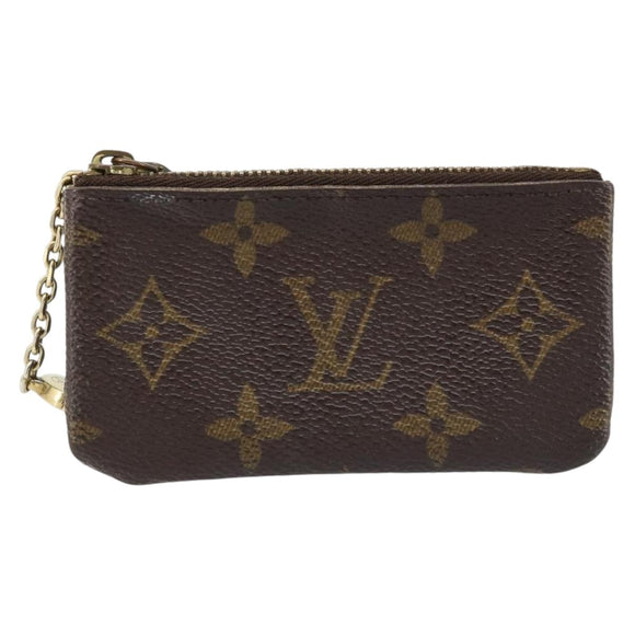 LOUIS VUITTON Monogram Pochette Cles Coin Purse M62650 LV Auth ki6542
