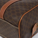 CELINE Macadam Canvas Boston Tasche PVC Leder Braun Gold Auth ki6547-8