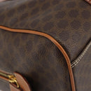 CELINE Macadam Canvas Boston Tasche PVC Leder Braun Gold Auth ki6547-15