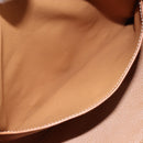 CELINE Macadam Canvas Boston Tasche PVC Leder Braun Gold Auth ki6547-24