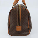 CELINE Macadam Canvas Boston Tasche PVC Leder Braun Gold Auth ki6547-4