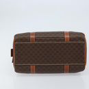 CELINE Macadam Canvas Boston Tasche PVC Leder Braun Gold Auth ki6547-5
