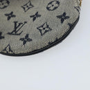 LOUIS VUITTON Mini Porte Monnaie Round Coin Purse Blue M92460 LV Auth ki6549-15