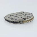 LOUIS VUITTON Mini Porte Monnaie Round Coin Purse Blue M92460 LV Auth ki6549-3