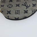 LOUIS VUITTON Mini Porte Monnaie Round Coin Purse Blue M92460 LV Auth ki6549-14