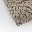 GUCCI GG Plus Supreme Web Sherry Line Tote Bag PVC Beige Gold Auth ki6556-14