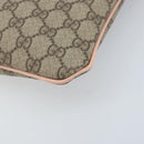 GUCCI GG Supreme Shoulder Bag PVC Beige Silver 201446 Auth ki6557-10