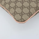 GUCCI GG Supreme Shoulder Bag PVC Beige Silver 201446 Auth ki6557-11