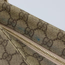 GUCCI GG Supreme Shoulder Bag PVC Beige Silver 201446 Auth ki6557-17