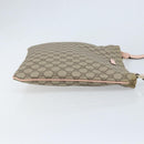 GUCCI GG Supreme Shoulder Bag PVC Beige Silver 201446 Auth ki6557-4