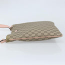 GUCCI GG Supreme Shoulder Bag PVC Beige Silver 201446 Auth ki6557-5
