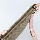GUCCI GG Supreme Shoulder Bag PVC Beige Silver 201446 Auth ki6557-6