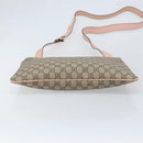 GUCCI GG Supreme Shoulder Bag PVC Beige Silver 201446 Auth ki6557-9