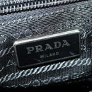 PRADA Shoulder Bag Nylon Black Silver Auth ki6558-21