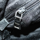PRADA Shoulder Bag Nylon Black Silver Auth ki6558-22