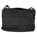 PRADA Shoulder Bag Nylon Black Silver Auth ki6558-2