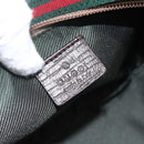 GUCCI GG Canvas Web Sherry Line Accessory Pouch Beige Silver 141809 Auth ki6570-18
