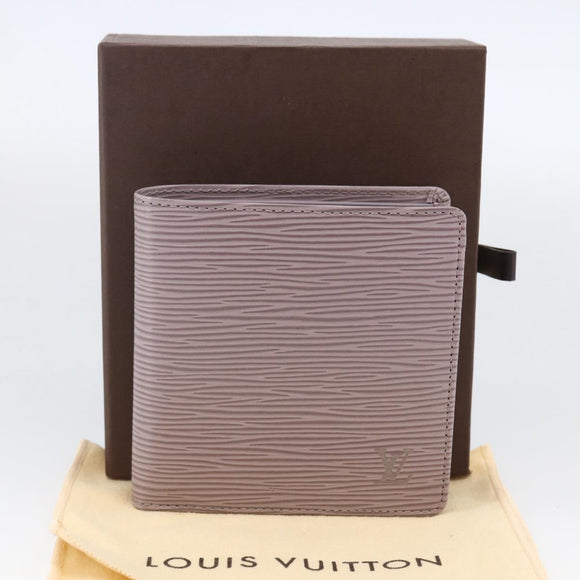LOUIS VUITTON Epi PortefeuilleMarco Bifold Wallet Lilac LV Auth ki6572M