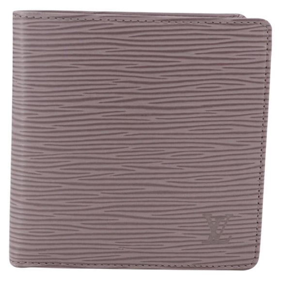LOUIS VUITTON Epi PortefeuilleMarco Bifold Wallet Lilac LV Auth ki6572M
