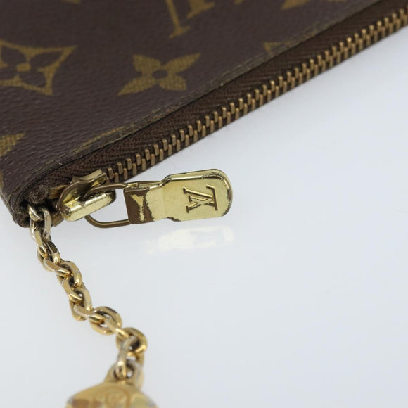 LOUIS VUITTON Monogram Pochette Cles Coin Purse M62650 LV Auth ki6574