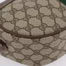 GUCCI GG Supreme Web Sherry Line Bag PVC Beige Gold 001 084 4001 Auth ki6580-10