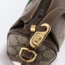 GUCCI GG Supreme Web Sherry Line Bag PVC Beige Gold 001 084 4001 Auth ki6580-14
