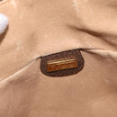 GUCCI GG Supreme Web Sherry Line Bag PVC Beige Gold 001 084 4001 Auth ki6580-16
