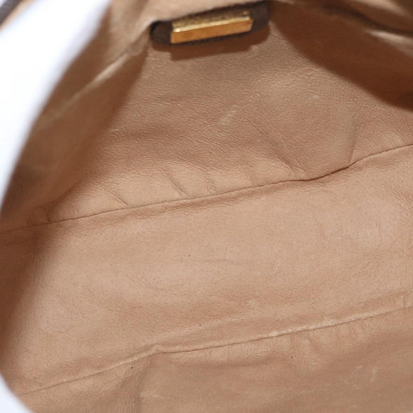 GUCCI GG Supreme Web Sherry Line Bag PVC Beige Gold 001 084 4001 Auth ki6580