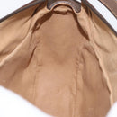 GUCCI GG Supreme Web Sherry Line Bag PVC Beige Gold 001 084 4001 Auth ki6580-18