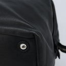 SAINT LAURENT Easy Lock Studs Bag Leather Black Silver 208314 Auth ki6581V-10