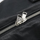 SAINT LAURENT Easy Lock Studs Bag Leather Black Silver 208314 Auth ki6581V-15