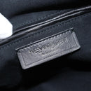 SAINT LAURENT Easy Lock Studs Bag Leather Black Silver 208314 Auth ki6581V-16