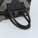 SAINT LAURENT Easy Lock Studs Bag Leather Black Silver 208314 Auth ki6581V-7