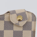 LOUIS VUITTON Damier Azur Etui A Lunettes MM Glasses Case N60025 LV Auth ki6584V-8