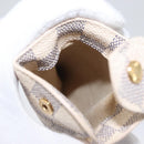 LOUIS VUITTON Damier Azur Etui A Lunettes MM Glasses Case N60025 LV Auth ki6584V-17