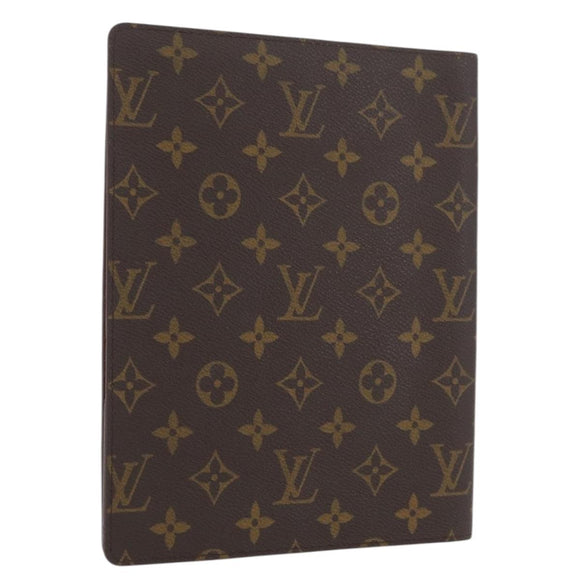 LOUIS VUITTON Monogram Agenda Bureau Day Planner Cover R20100 LV Auth ki6585