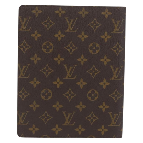 LOUIS VUITTON Monogram Agenda Bureau Day Planner Cover R20100 LV Auth ki6585