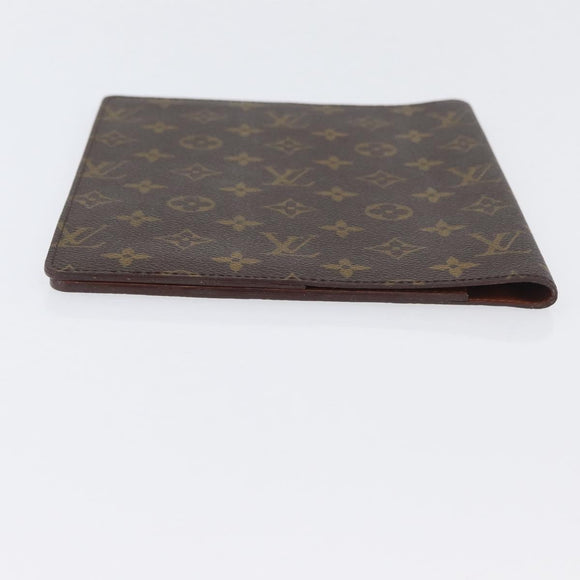 LOUIS VUITTON Monogram Agenda Bureau Day Planner Cover R20100 LV Auth ki6585