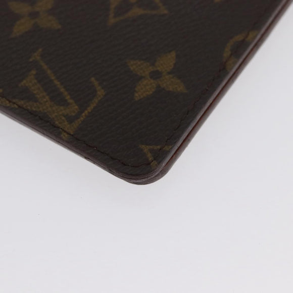 LOUIS VUITTON Monogram Agenda Bureau Day Planner Cover R20100 LV Auth ki6585