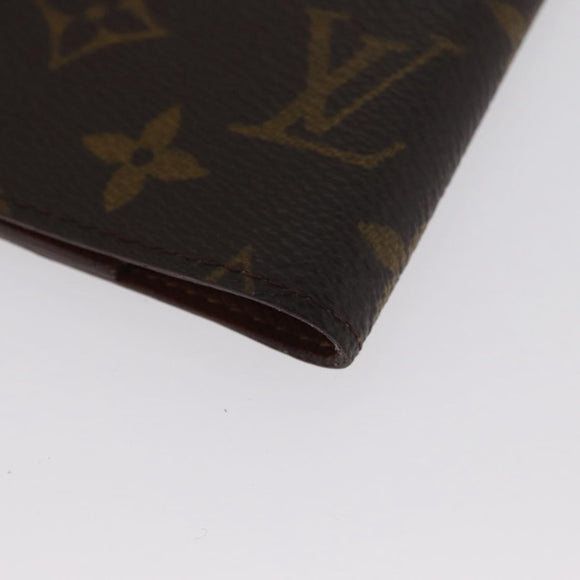 LOUIS VUITTON Monogram Agenda Bureau Day Planner Cover R20100 LV Auth ki6585