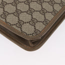 GUCCI GG Supreme Web Sherry Line Bag PVC Beige Gold 89 20 003 Auth ki6586A-10