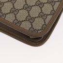 GUCCI GG Supreme Web Sherry Line Bag PVC Beige Gold 89 20 003 Auth ki6586A-11